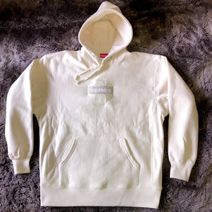 Supreme FW20 Cross Box Logo Hoodie (Natural)