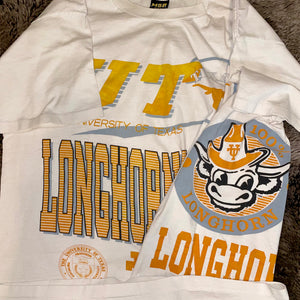 1990s Texas Longhorns Collage Logo Tee