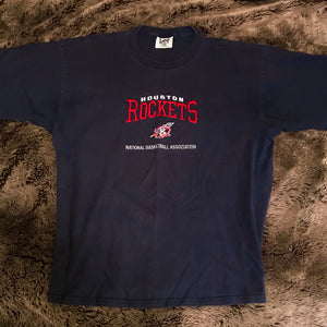 Rockets Navy Embroidered Tee