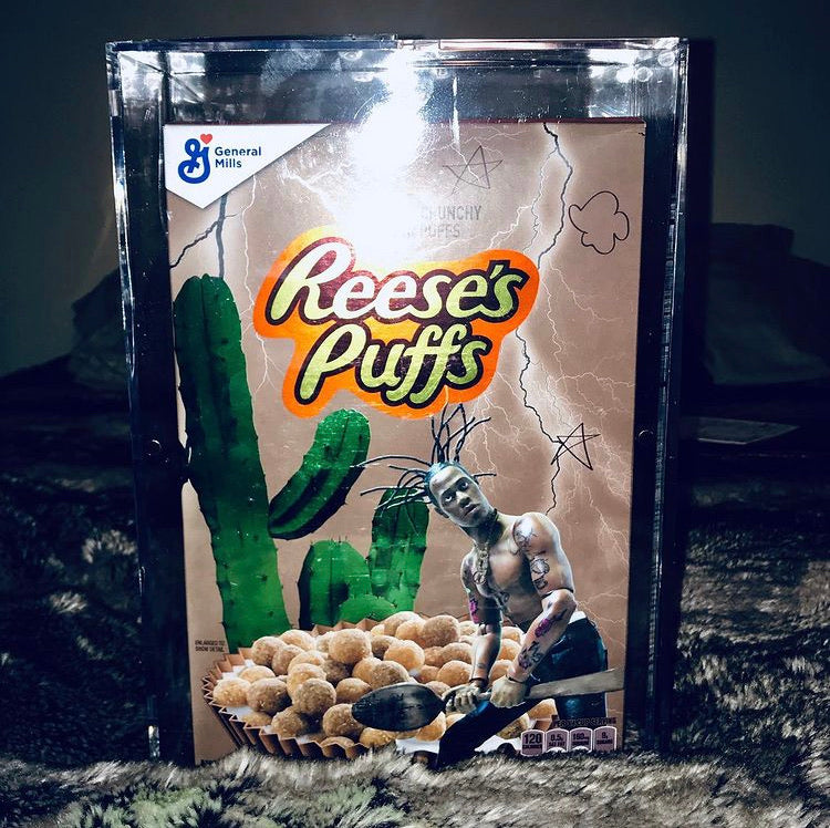 Astroworld 2019 Reese's Puffs Cereal Box