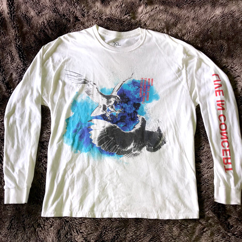 Birds Eye View Tour LS Tee (White)