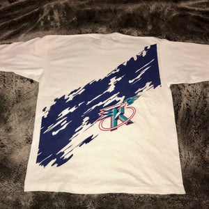 Rockets 1990s Blue Retro Logo Tee