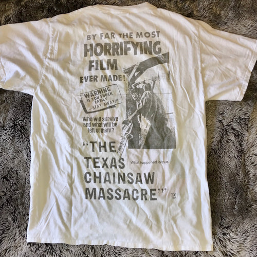 Halloween 2017 Texas Chainsaw Massacre Reversible Tee (White)