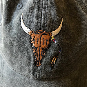 Rodeo Longhorn Skull Hat