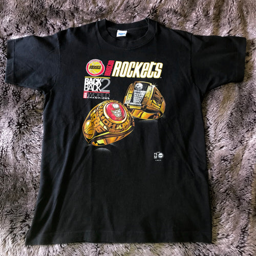 Rockets 1995 Back to Back Champions Tee (Black)