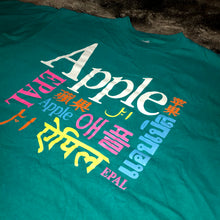 Load image into Gallery viewer, Apple Single Stitch 1990s Logo Tee (Teal)