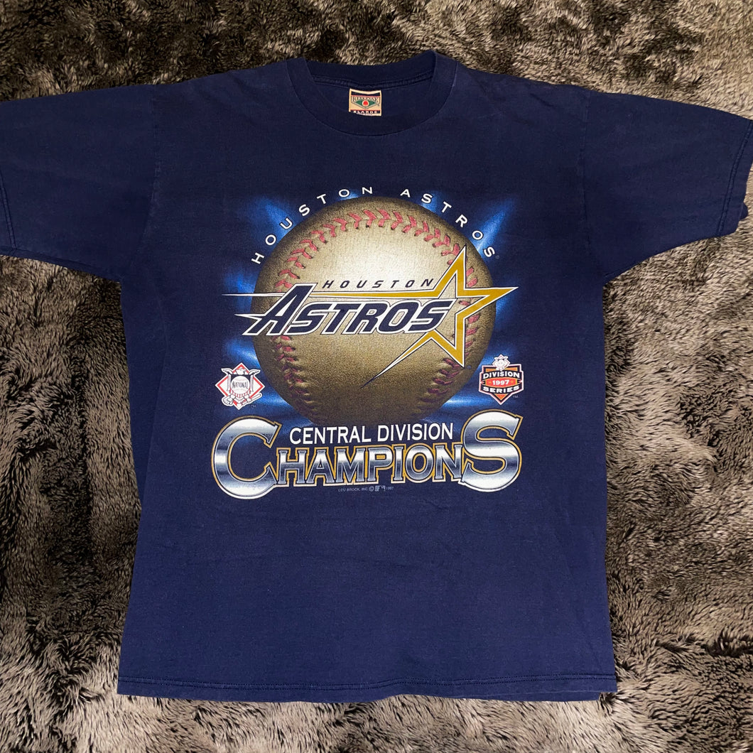 1997 Astros Central Champions Baseball Graphic Tee (Navy)