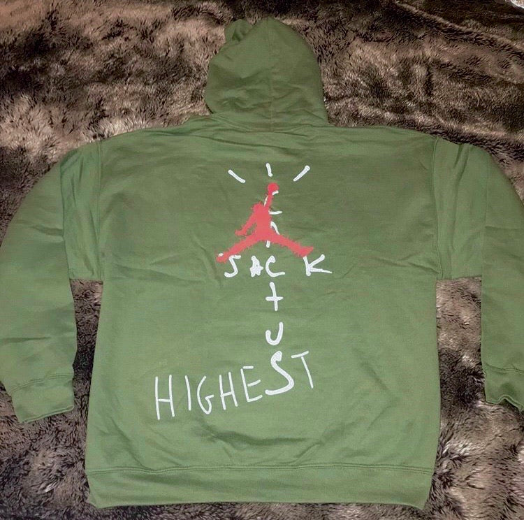 Cactus Jack Nike Air Jordan Highest Hoodie (Green) – Vintage Houston 
