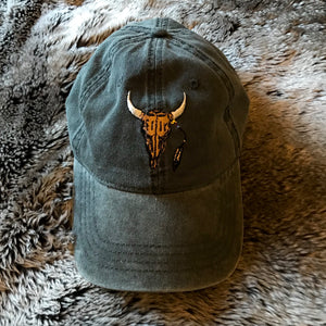 Rodeo Longhorn Skull Hat