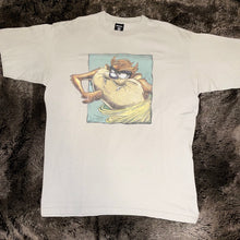 Load image into Gallery viewer, 1995 Looney Tunes Taz Box Logo Tee (Beige)