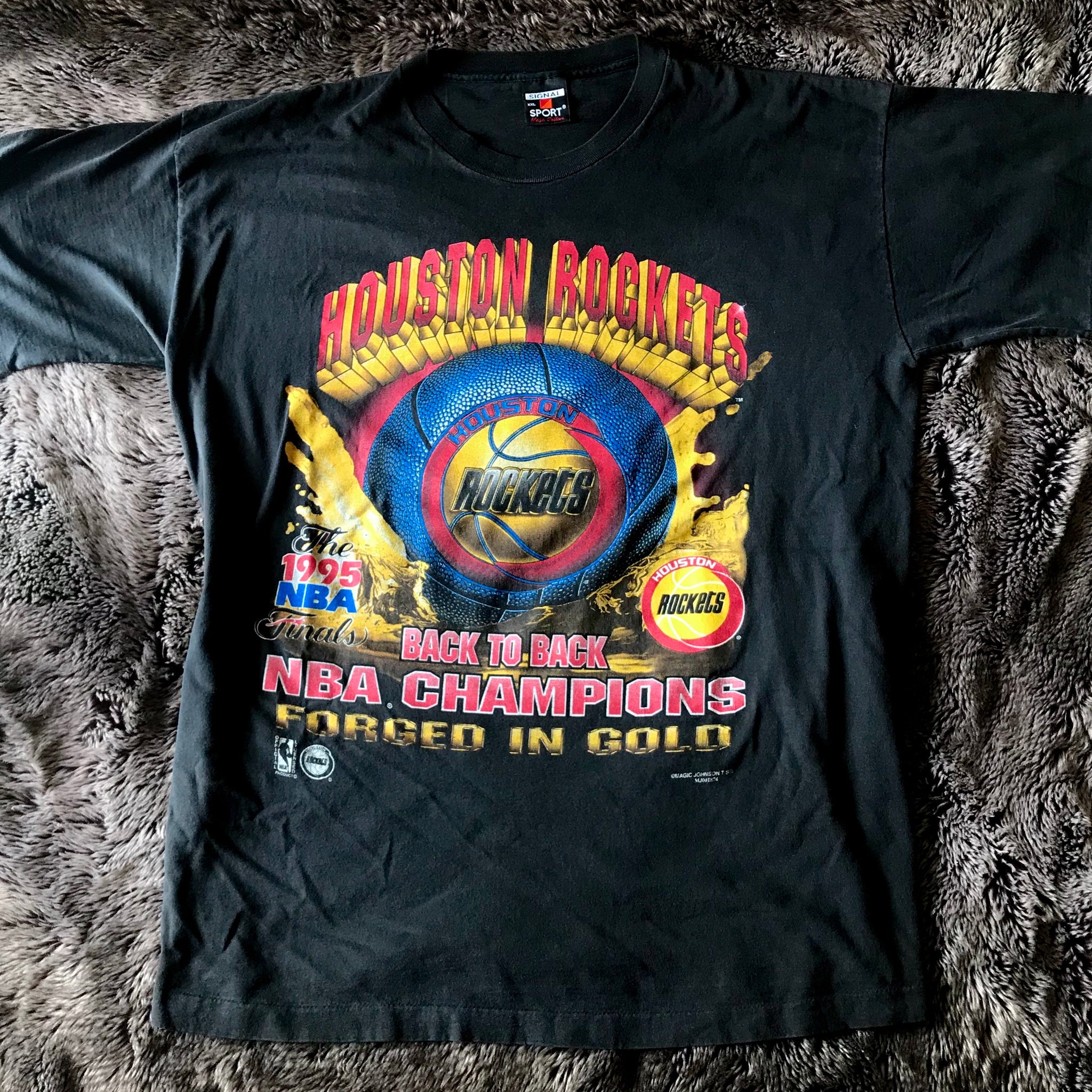 Vintage Starter - Houston Rockets NBA World Champions T-Shirt 1995