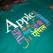 Load image into Gallery viewer, Apple Single Stitch 1990s Logo Tee (Teal)