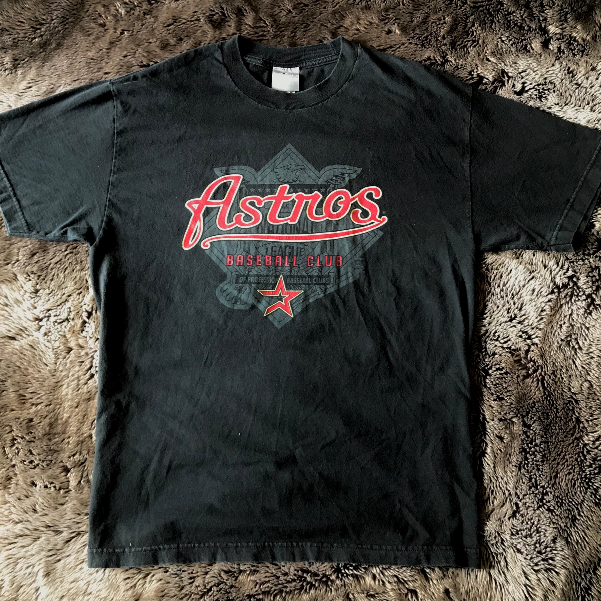 Houston Astros 2005 National League Champions World Series T-Shirt Black  Size L