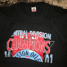 Load image into Gallery viewer, Houston Oilers 1991 AFC Central Champions Single Stitch Tee (Black)