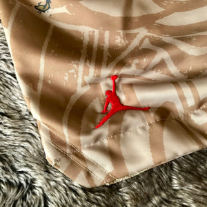 Cactus Jack Jordan Khaki Pool Shorts