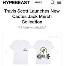 Load image into Gallery viewer, Cactus Jack Records “High Volume” Tee (White)