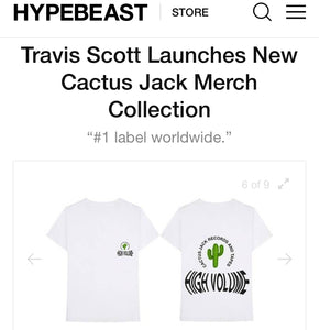 Cactus Jack Records “High Volume” Tee (White)