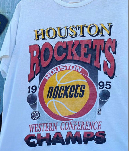 Rockets 1995 Single Stitch Champs Tee (White)