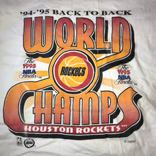 Load image into Gallery viewer, Rockets 1995 Back to Back “World Champs” Tee (White)