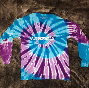 Astroworld tie 2024 dye shirt