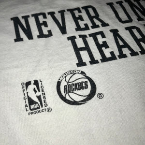 Rockets 1995 Back to Back Heart of a Champion Tee (White)