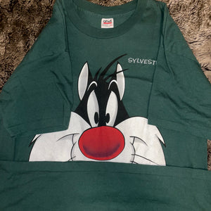 1993 Looney Tunes Sylvester the Cat Tee (Green)