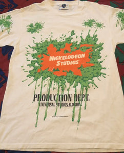 1993 Nickelodeon Studios Slime All Over Print Tee