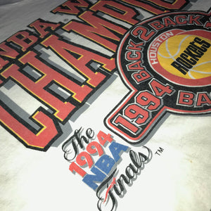 Rockets 1995 Back to Back Heart of a Champion Tee (White)