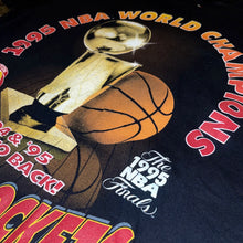 Load image into Gallery viewer, Rockets 1995 Back to Back “World Champions” Trophy Tee (Black)