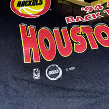 Load image into Gallery viewer, Rockets 1995 Back to Back “World Champions” Trophy Tee (Black)