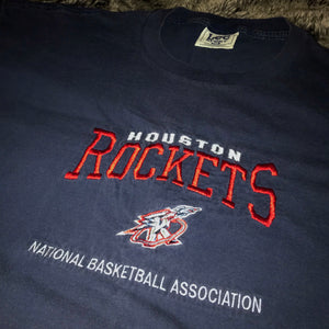 Rockets Navy Embroidered Tee