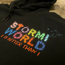 Load image into Gallery viewer, StormiWorld 2 is Better Than 1 Hoodie (Black)