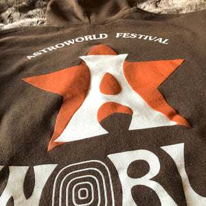Astroworld Festival 2018 Astros Brown Hoodie