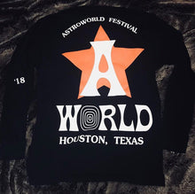 Load image into Gallery viewer, Astroworld Festival 2018 Star LS Tee (Black)