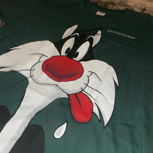 1993 Looney Tunes Sylvester the Cat Tee (Green)